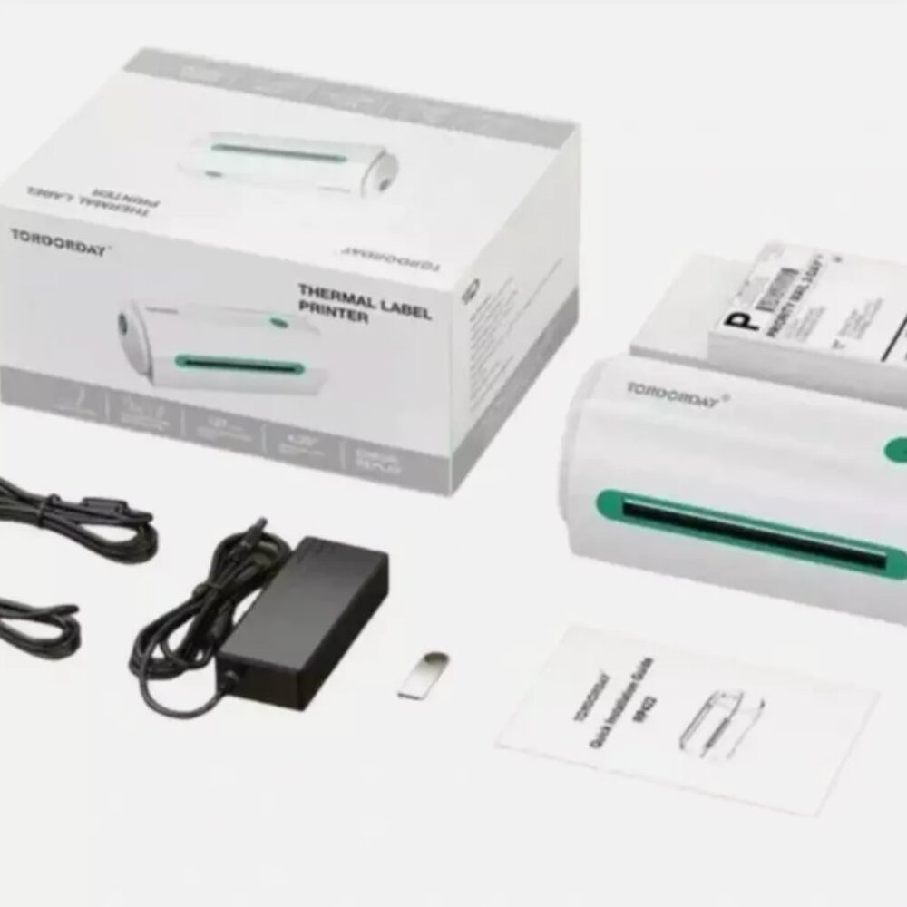 NWT TORDORDAY USB Thermal Label Printer 4x6inch